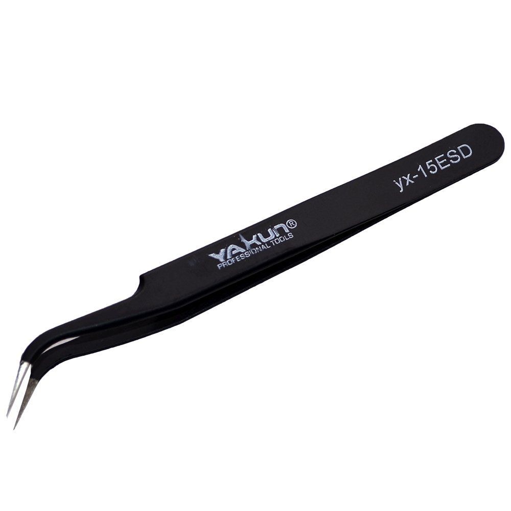 Пинцет Ya Xun 15ESD (изогнутый)