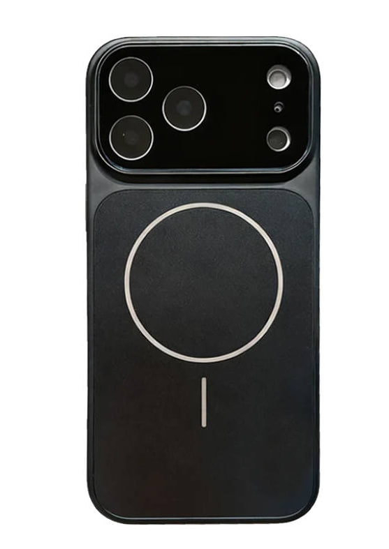 Чехол пластиковый с защитой камер MagSafe YH Original design Phone 17 Pro, чёрный