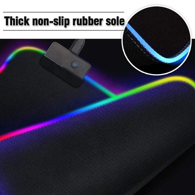 Коврик для мышки с подсветкой OT-PCM53 (Черный, 25*35)