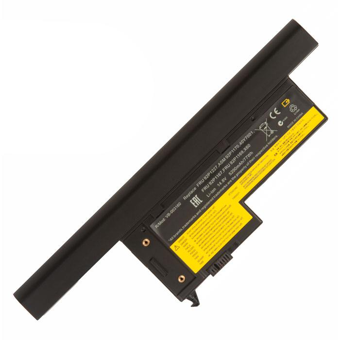 АКБ для ноутбука Lenovo ThinkPad X60S/X61S серий (40Y6999) 5200mAh (OEM) черная