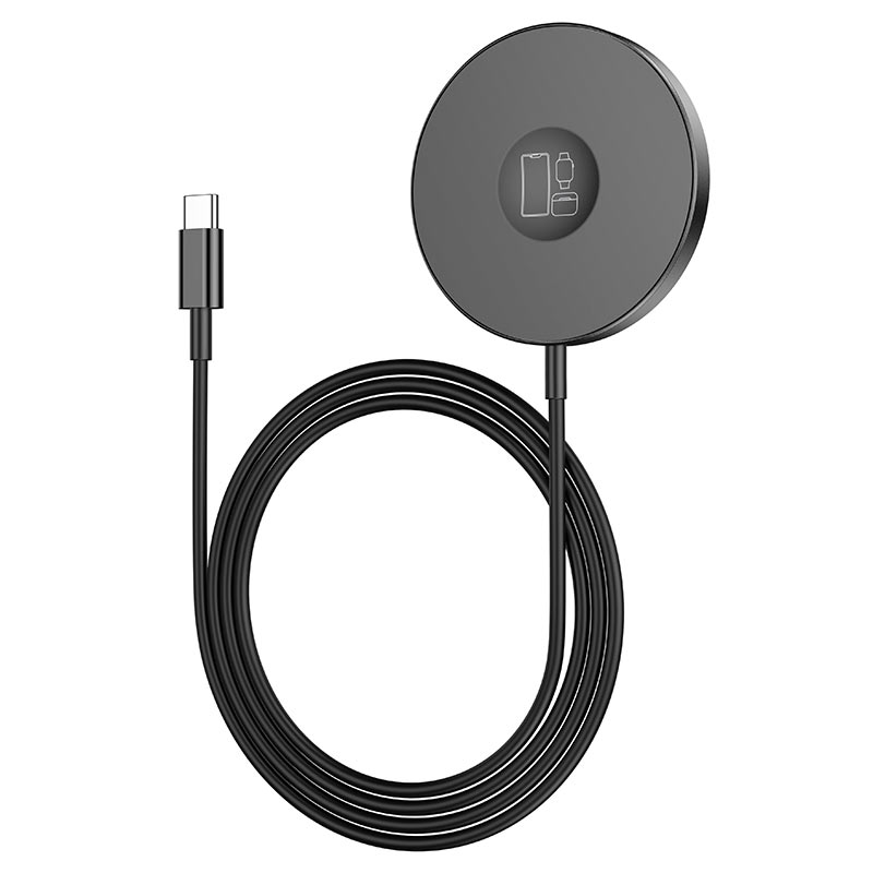 Беспроводное зарядное устройство BOROFONE BQ18 3в1 для Apple, MagSafe, черное