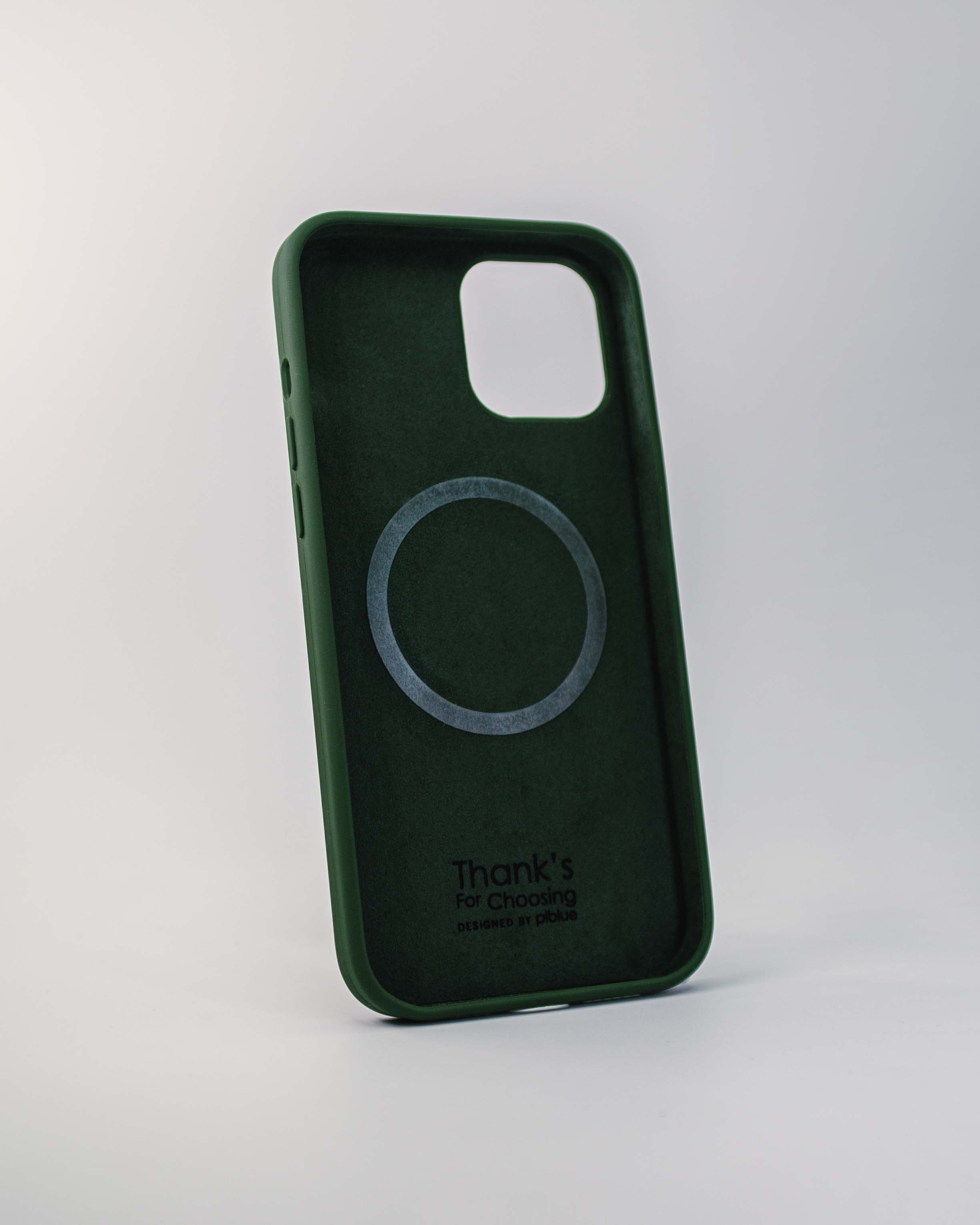 Чехол Piblue iPhone 12 Pro Max Silicone MagSafe, зеленый