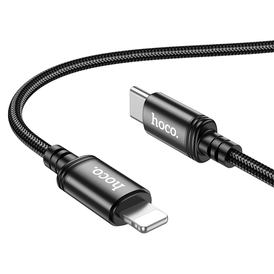 USB-C кабель HOCO X89 Wind PD20W Type-C to Lightning (100см. 3A), черный