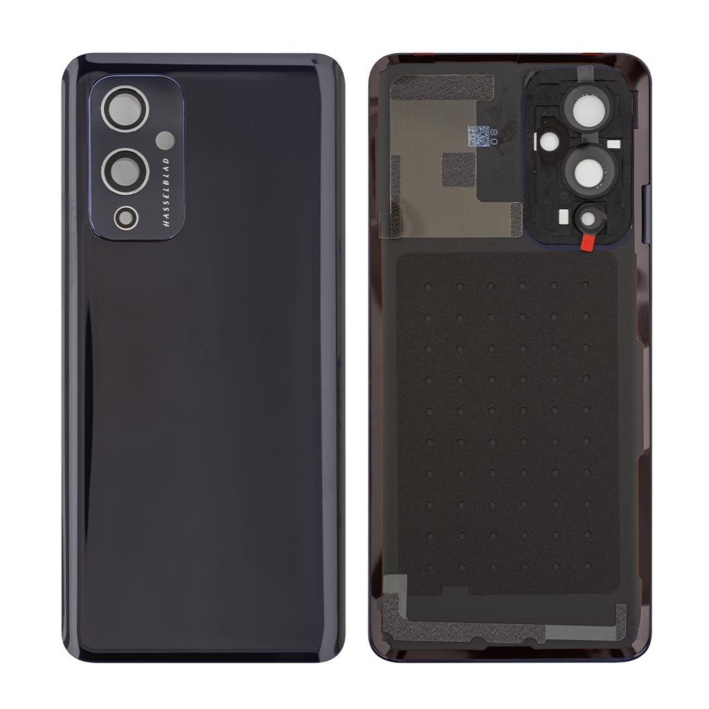 Задняя крышка в сборе со стеклом камеры OnePlus 9 (Черный) Premium (Org)
