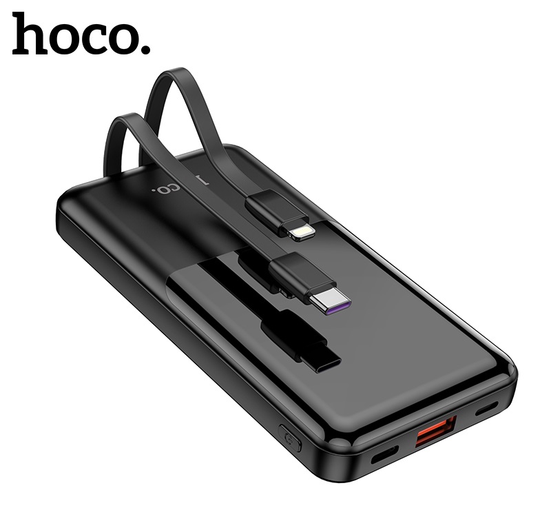 Внешний аккумулятор Power Bank 10000 mAh HOCO Q9 Pro Shell 22.5W+ PD20W, черный