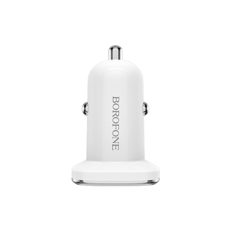 Автомобильный адаптер BOROFONE BZ12A Lasting power port QC 3.0, белый