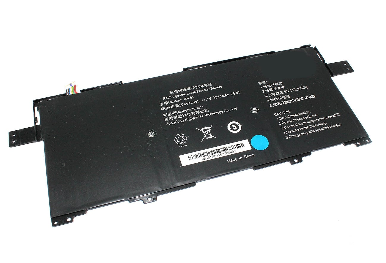 АКБ IM651 для ноутбука Haier S314/S378 11.1V 2350mAh/26Wh (Org)