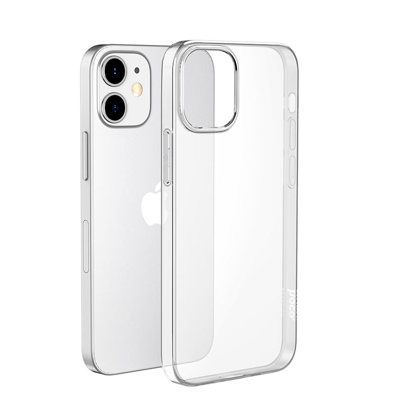 Чехол силиконовый прозрачный HOCO Light series TPU case iPhone 12 Pro Max с магнитным кольцом
