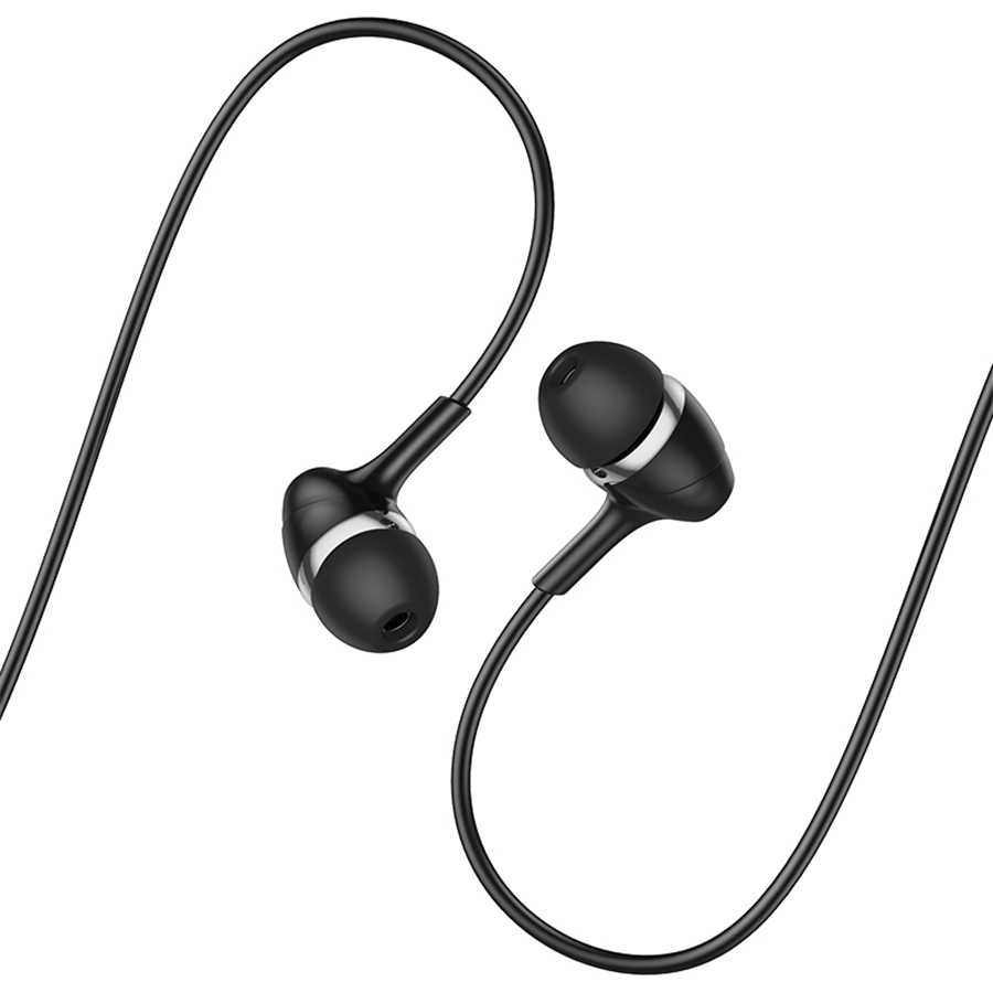 Наушники HOCO M76 Maya universal earphones with mic., черные