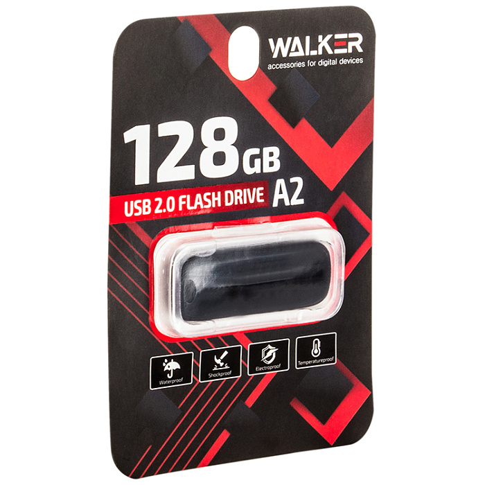 USB флеш-накопитель Walker 128 GB USB 2.0 A2 25-10 Мб/с