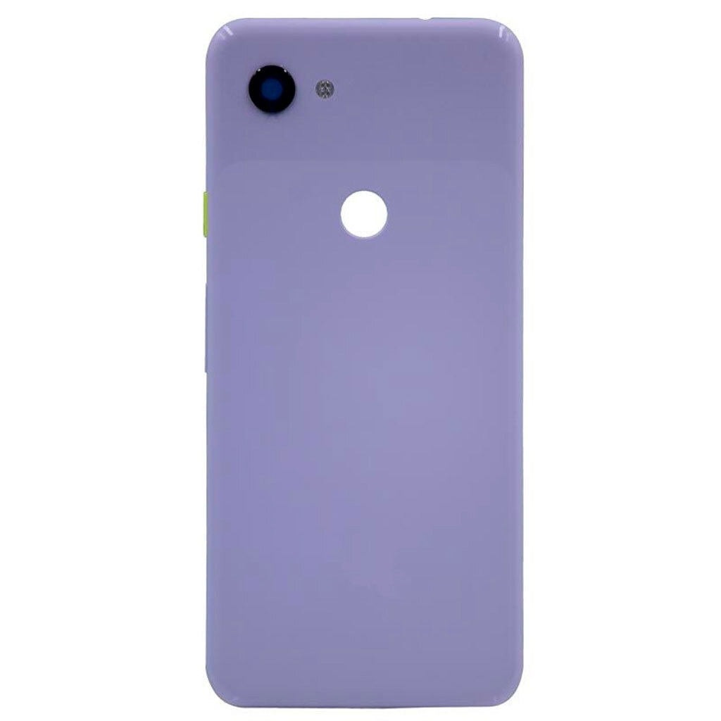 Задняя крышка для Google Pixel 3A Premium, со стеклом камеры фиолетовая (Org)
