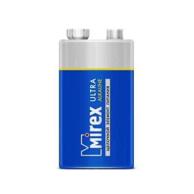 Батарейка Mirex 6LR61 крона (9v, алкалиновая) 1 шт