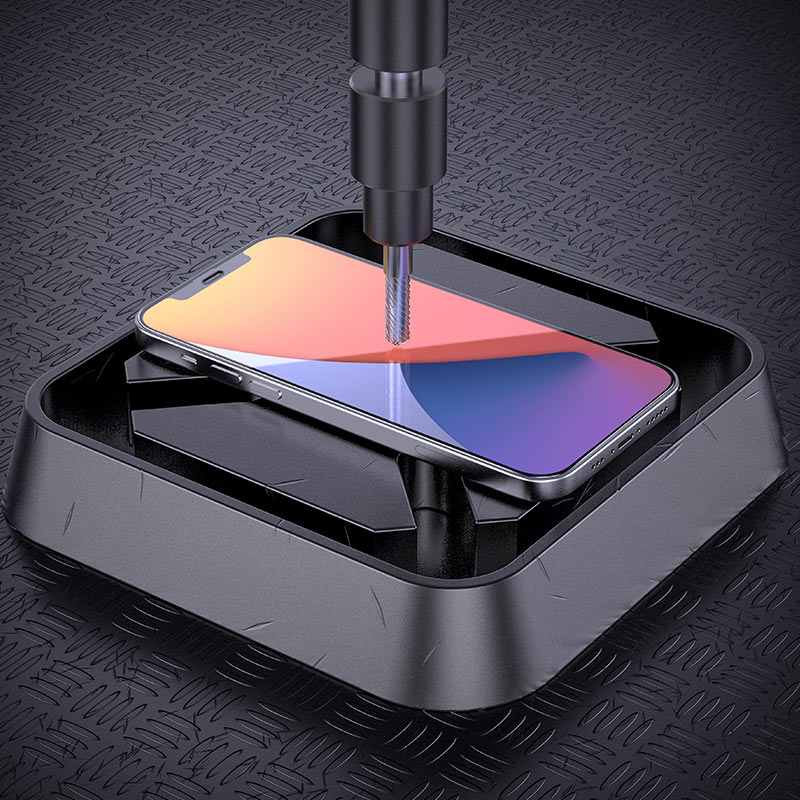 Защитное стекло iPhone 12 mini HOCO G1 полное покрытие, черное