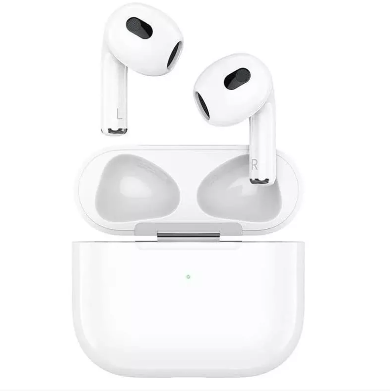 Беспроводные наушники HOCO EW46 Bluetooth True wireless stereo headset + чехол котик бежевый