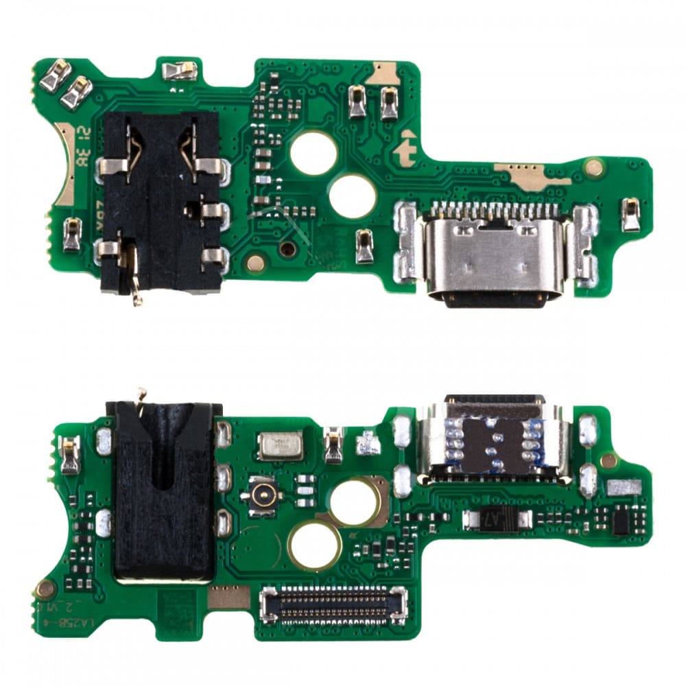 Шлейф Infinix Hot 11S (X6812B) плата на системный разъем + разъем гарнитуры + микрофон