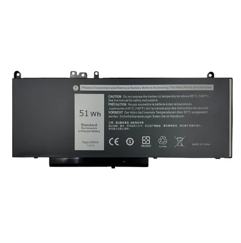 АКБ G5M10 для ноутбука Dell Latitude E5450 51Wh 7.4V черная (OEM)