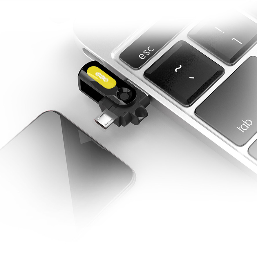 OTG-переходник EZRA OC02 штекер USB/ TF - штекер microUSB