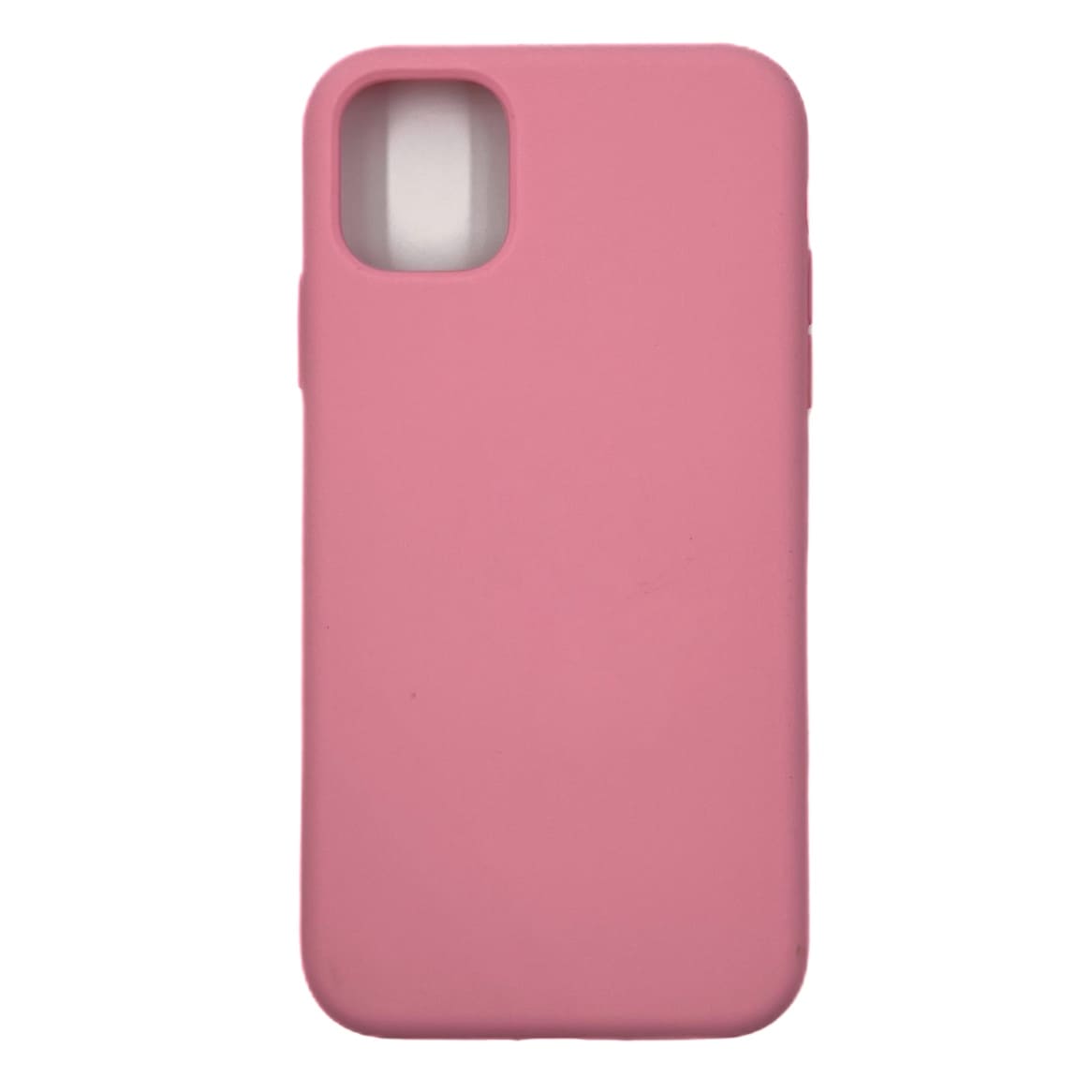 Чехол силиконовый гладкий Soft Touch iPhone 11, ярко-розовый №62 (закрытый низ)