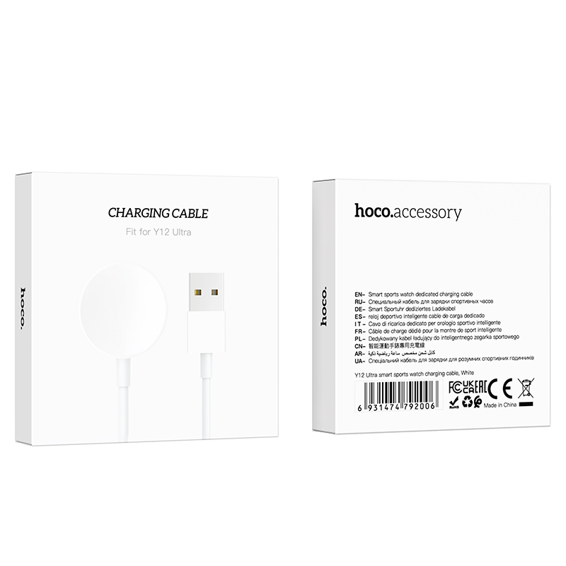 Зарядный кабель для смарт часов HOCO Y12 Ultra