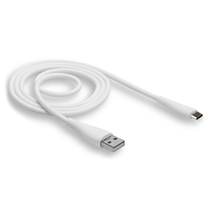 USB кабель Type-c WALKER C305, 2.1А,  QC, (100см), белый
