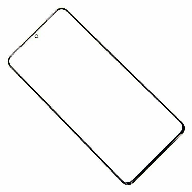 Стекло дисплея для переклейки Samsung S21 Ultra (G998B), с OCA пленкой, черное