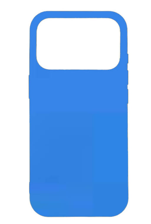 Чехол силиконовый гладкий Soft Touch iPhone 17 Pro, синий деним (закрытый низ)