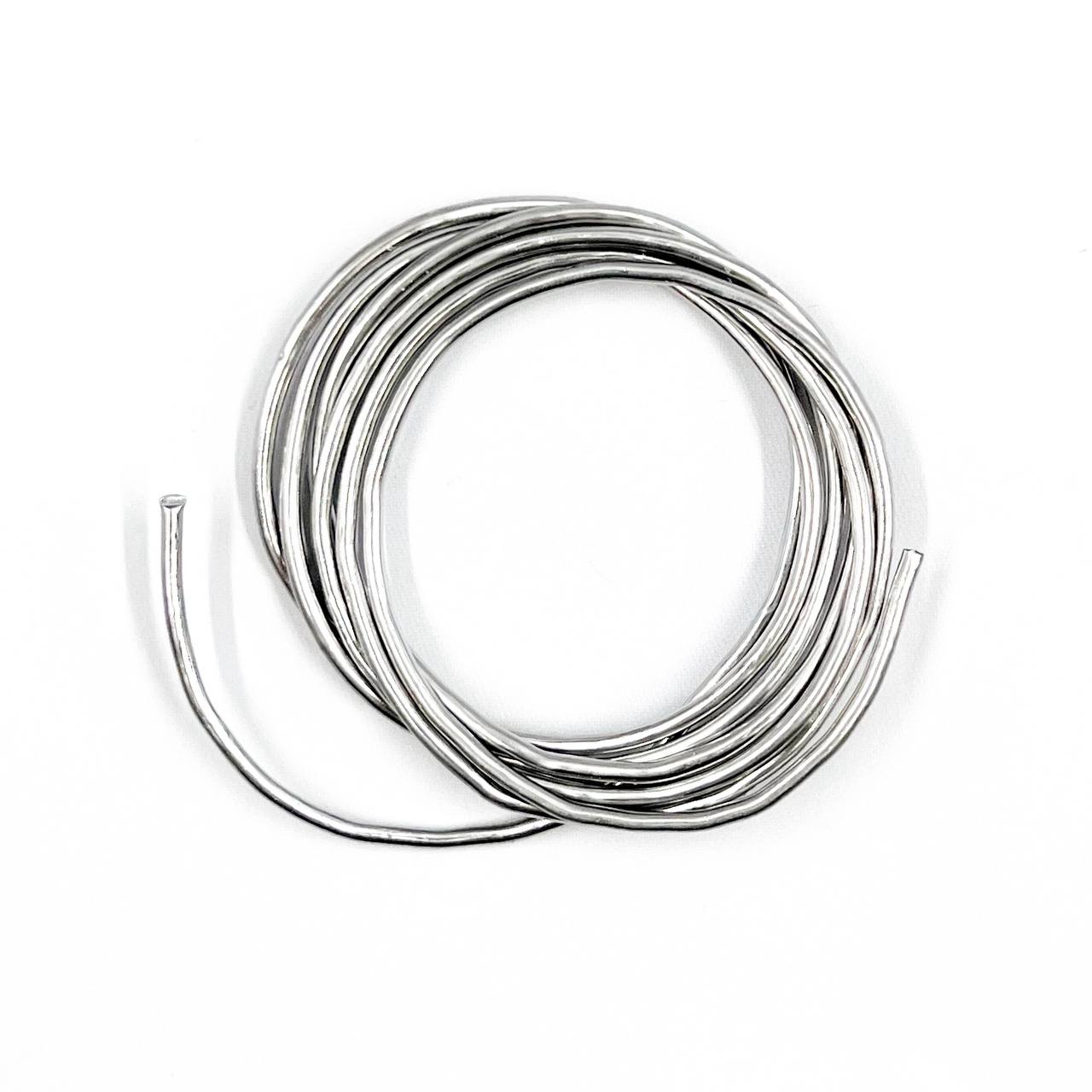 Припой бытовой - размотка ПОС-61; диаметр 2мм x 1м с канифолью 25г.