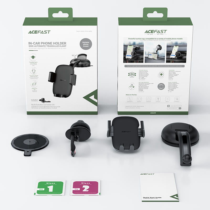 Держатель автомобильный ACEFAST D5 Multifunctional car holder, черный