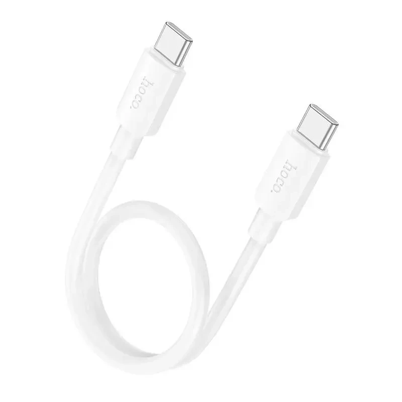 USB-C кабель HOCO X96 Hyper 60W быстрая зарядка Type-С to Type-С (100см), белый