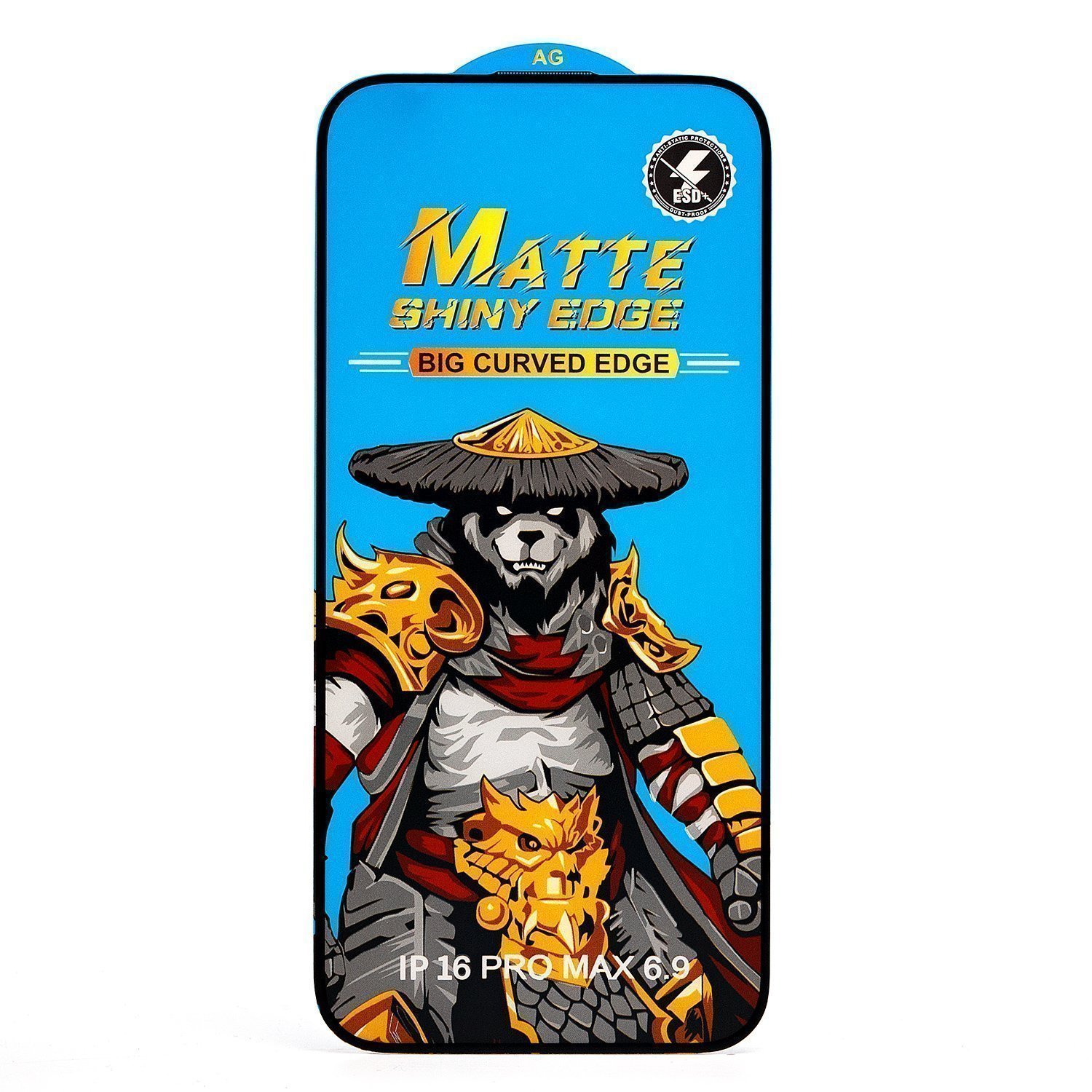 Защитное стекло матовое закаленое Full Screen Matte iPhone 16 / iPhone 15, черное