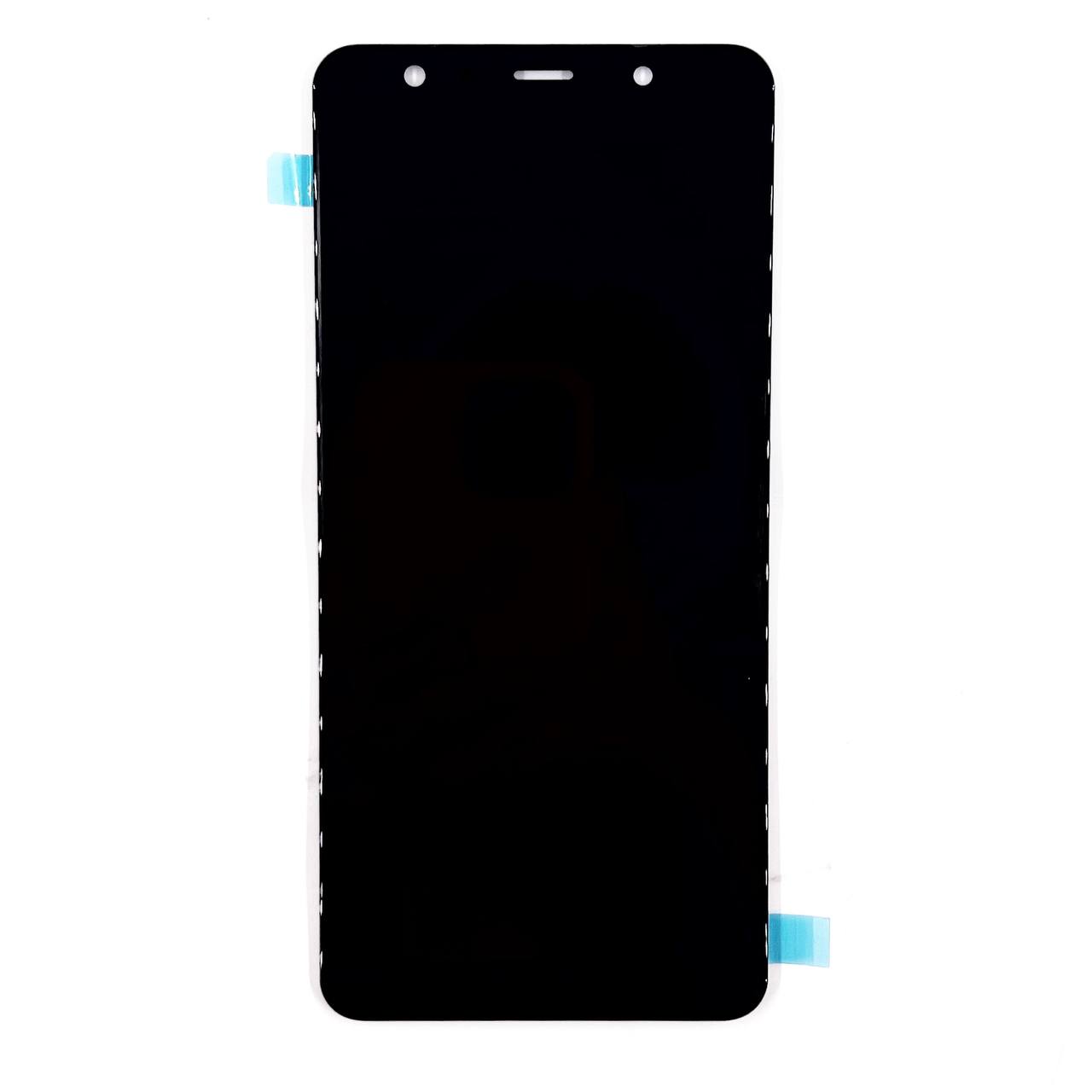 Дисплей Samsung A750F GALAXY A7 2018 в сборе с тачскрином, Черный (Oled) (Big glass)