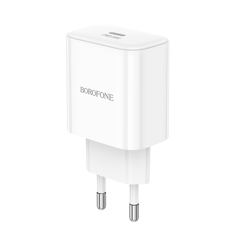 Сетевой адаптер BOROFONE BA81A PD20W single port, белый