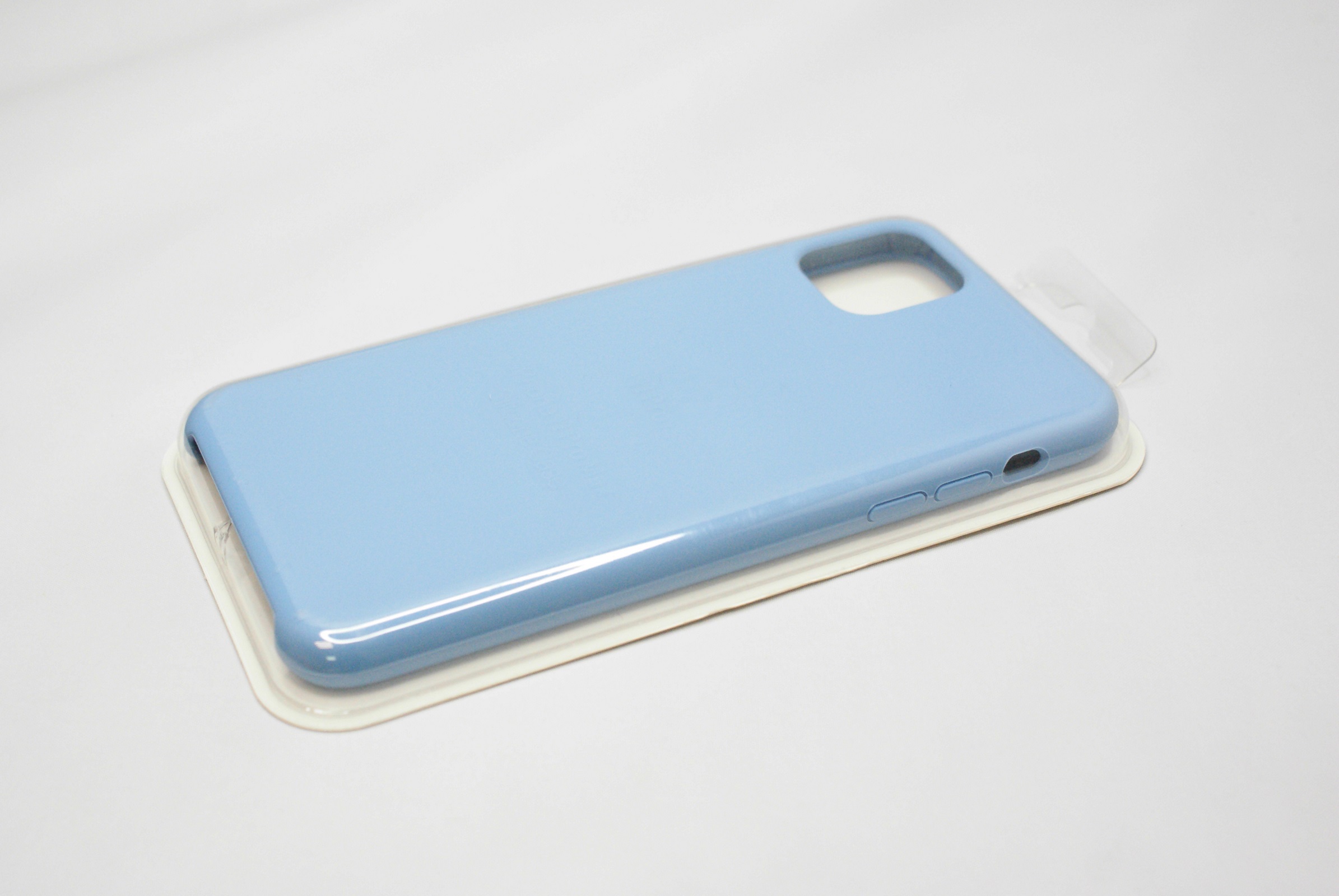 Чехол силиконовый гладкий Soft Touch iPhone 11 Pro Max, светло-синий (№53)