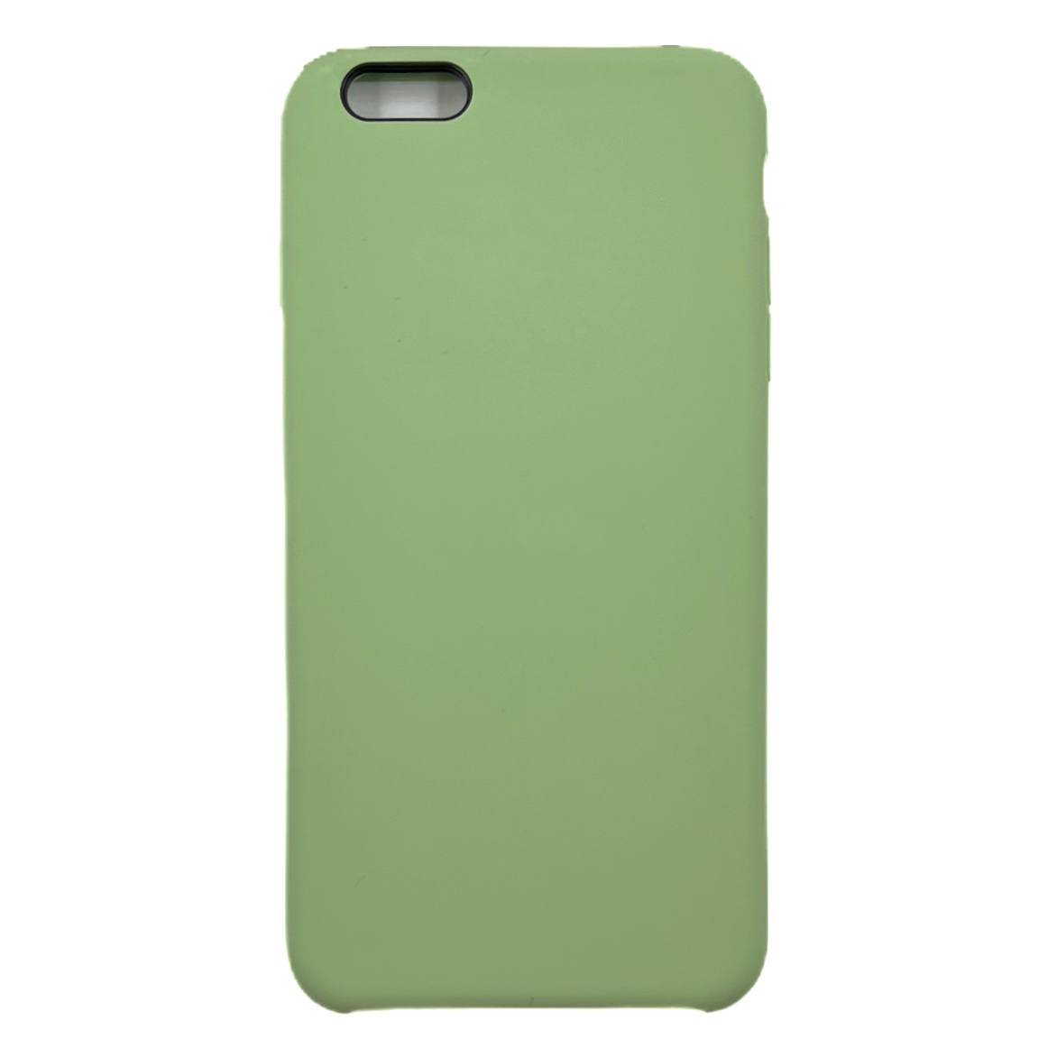 Чехол силиконовый гладкий Soft Touch iPhone 6 Plus/ 6S Plus, салатовый №1