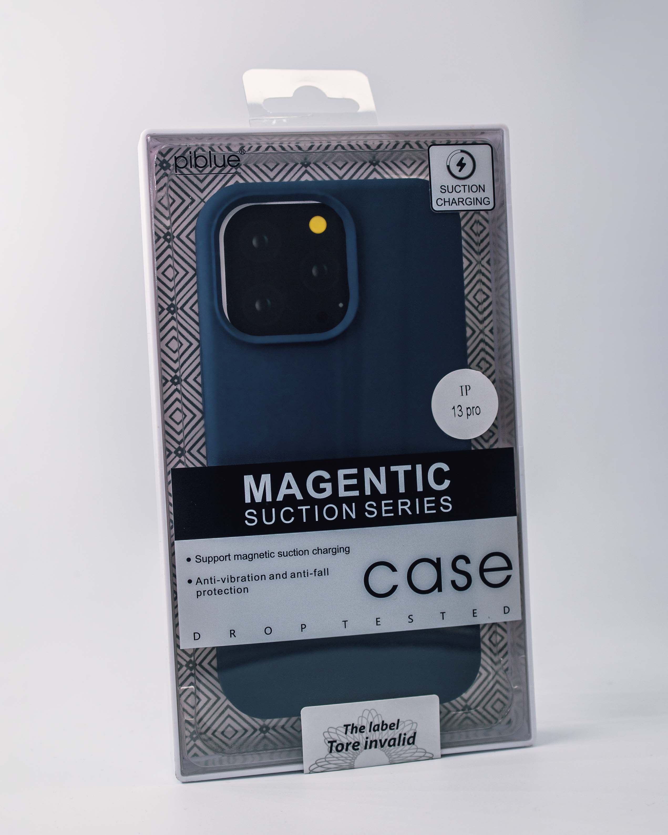 Чехол Piblue iPhone 13 Pro Silicone MagSafe, синий