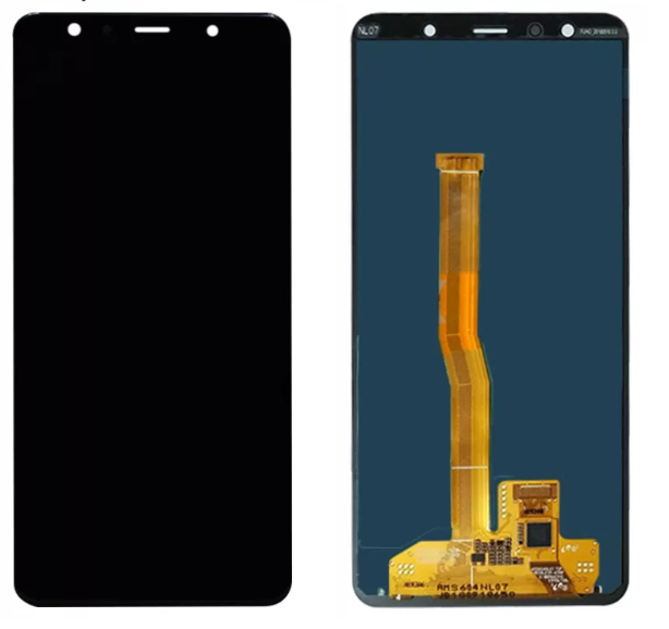 Дисплей Samsung A750F GALAXY A7 2018 в сборе с тачскрином, Черный (OR100%)
