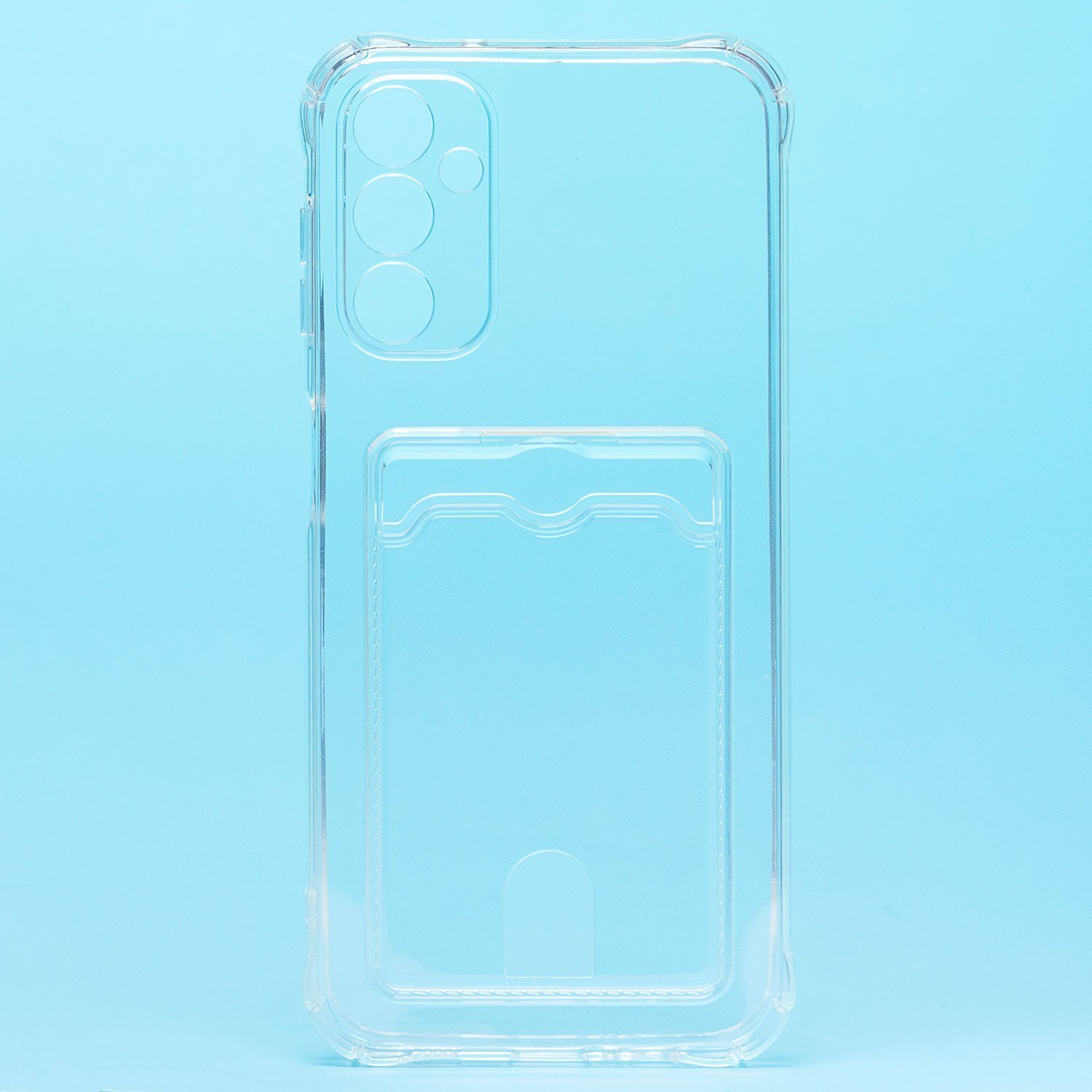 Чехол силиконовый с визитницей Samsung A14 4G/ A14 5G SM-A145/ A146 прозрачный