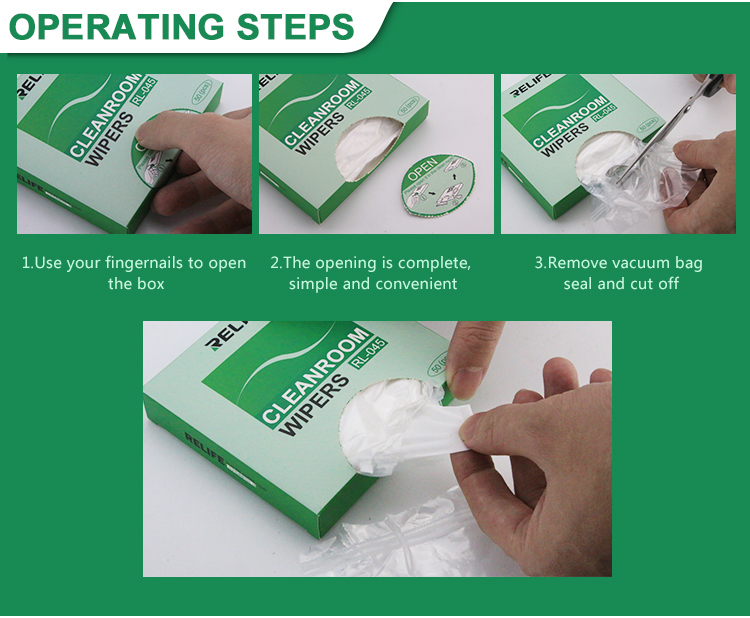 Салфетка тканевая для очистки оптики и дисплеев RELIFE RL-045 (в упаковке 50 шт.)