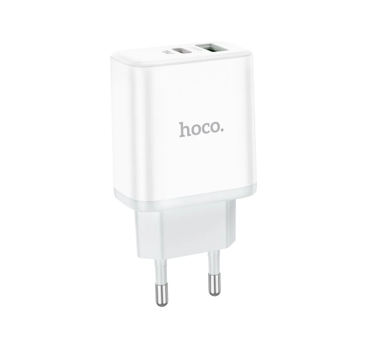 Сетевой адаптер HOCO C105A Stage dual port PD20W+QC3.0 charger, белый