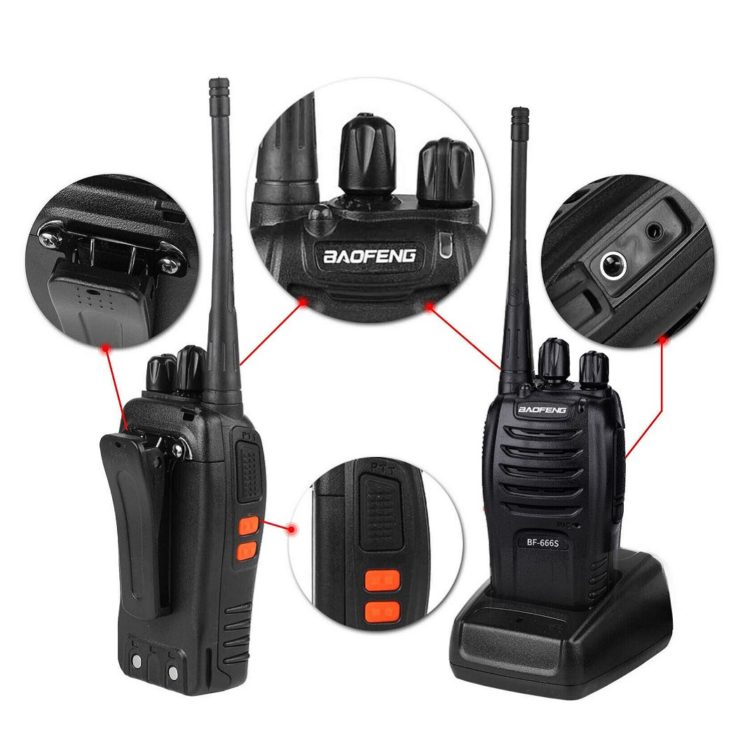 Рация Baofeng BF-666S комплект 1шт (UHF)