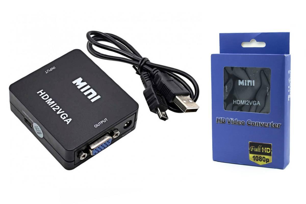 Конвертер HDMI (F) to VGA (F) (FullHD)