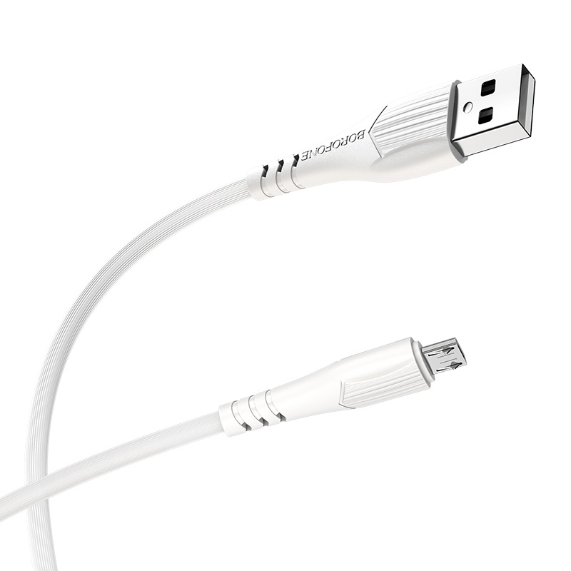 USB кабель micro USB BOROFONE BX37 Wieldy (100см), белый