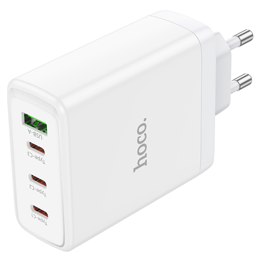 Сетевой адаптер HOCO N31 Leader PD100W four-port (3C1A) fast charger, белый