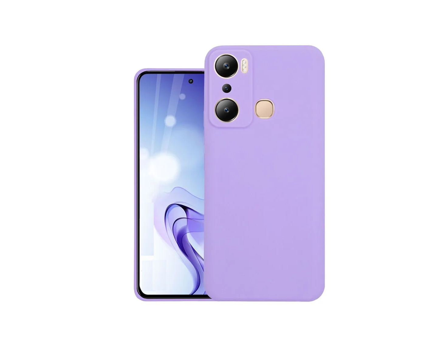 Чехол силиконовый гладкий Soft Touch INFINIX HOT 20i сиреневый