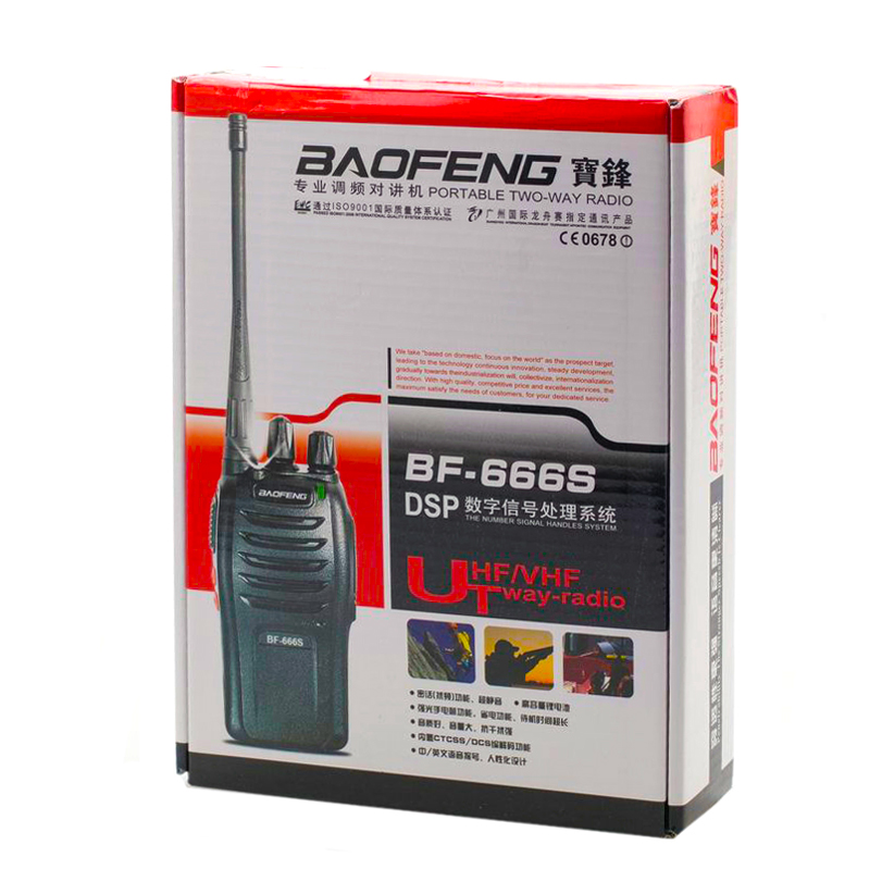 Рация Baofeng BF-666S комплект 1шт (UHF)