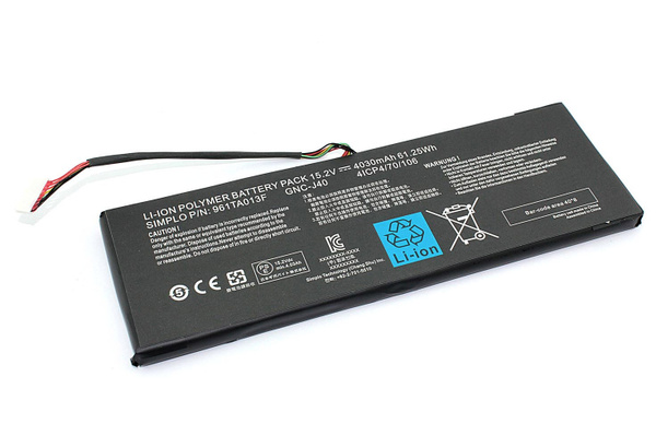 АКБ GNC-J40 для ноутбука Gigabyte P34G v2-3 15.2V 4030mAh (Org)