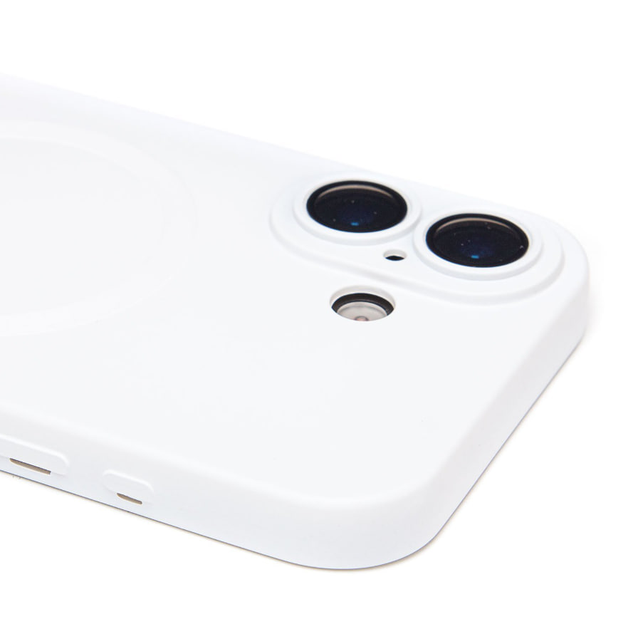 Чехол силиконовый MagSafe Matte iPhone 17, белый