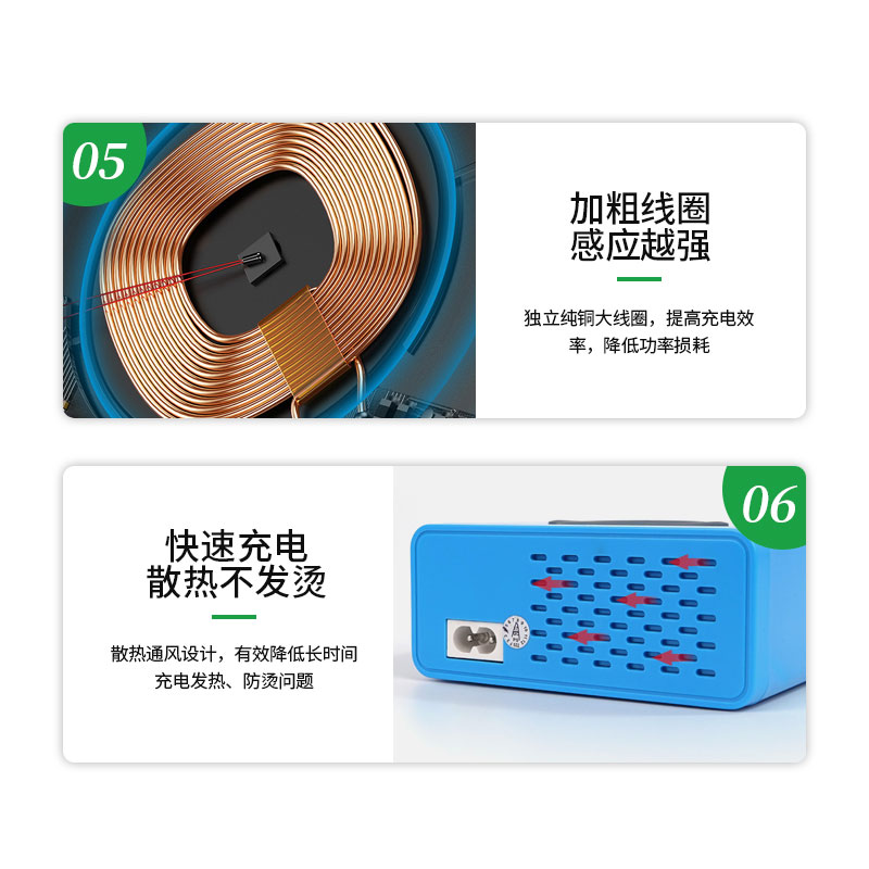 Источник питания RELIFE RL-304S (6 портов USB + 2 Type-C + беспроводная зарядка)