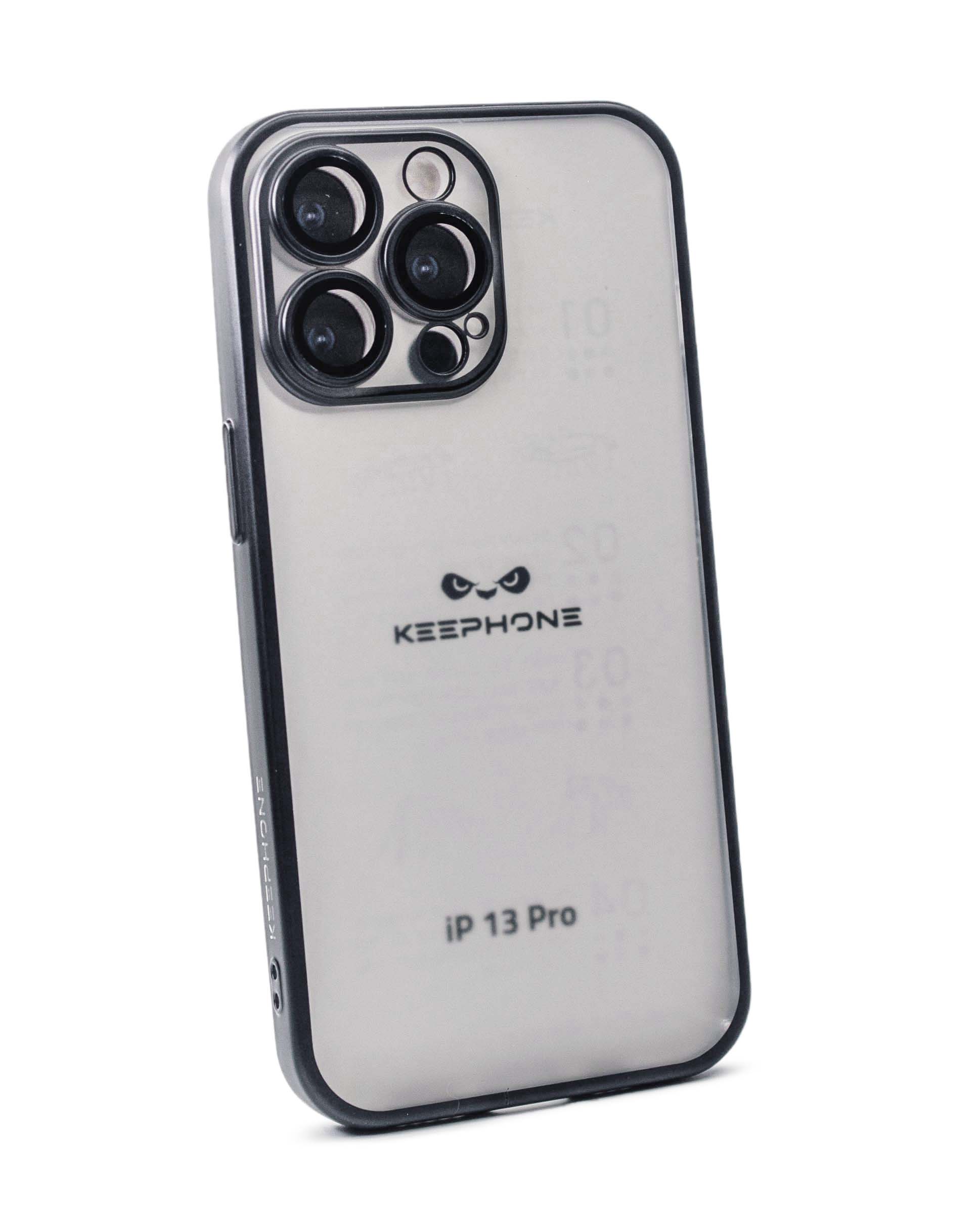 Чехол KeepHone iPhone 13 Pro с защитной линзой, черный