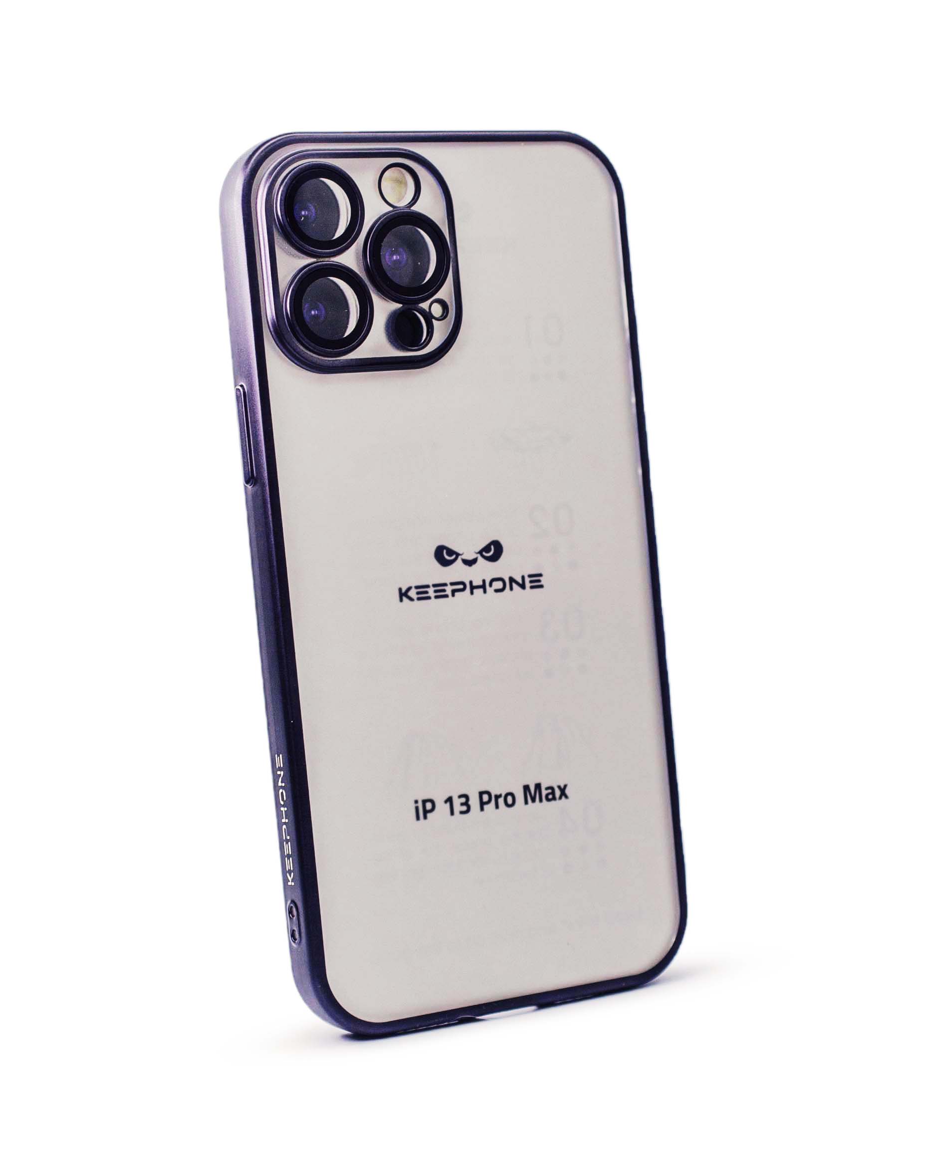 Чехол KeepHone iPhone 13 Pro Max с защитной линзой, фиолетовый